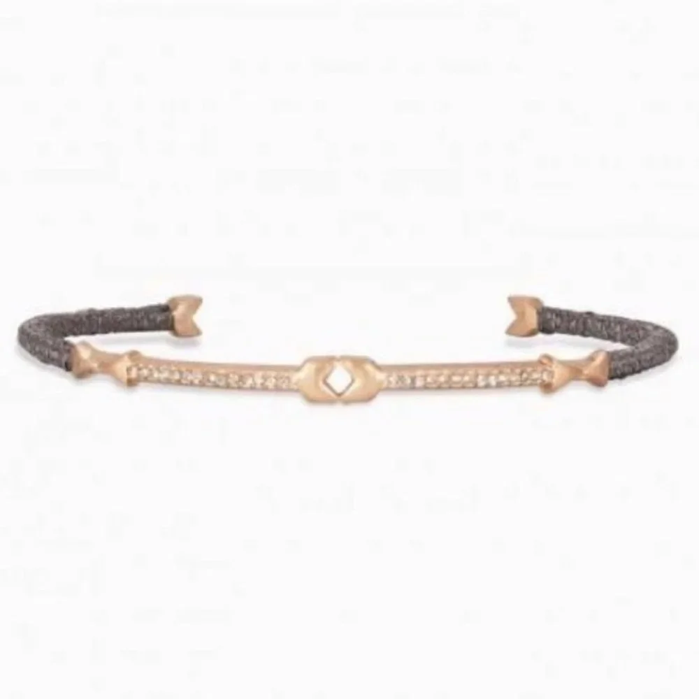Stella & Dot | Dainty Rose Gold Bracelet Resilience Cuff - Picture 3 of 8